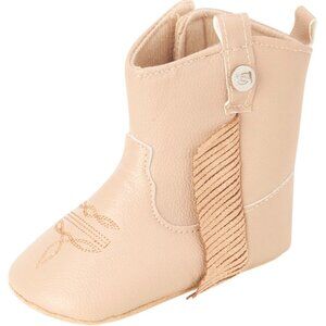 BEBE Baby Girls' Boots - Soft Sole Western Cowboy Booties - Pre-Walker Infants 3